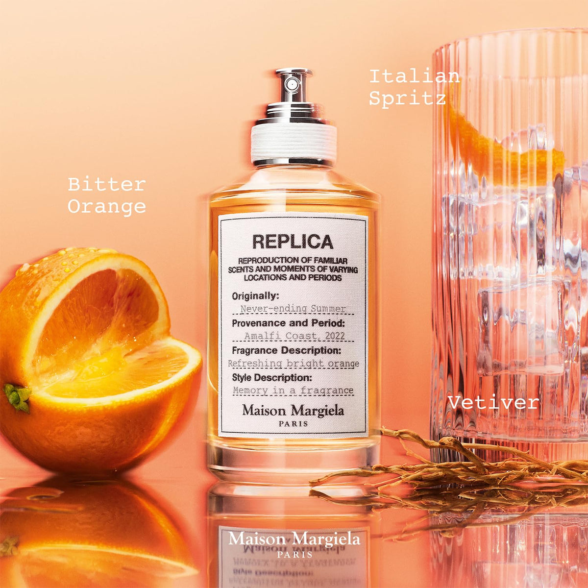 Maison Margiela Replica Never Ending Summer coast packaging hints Amalfi vibes.