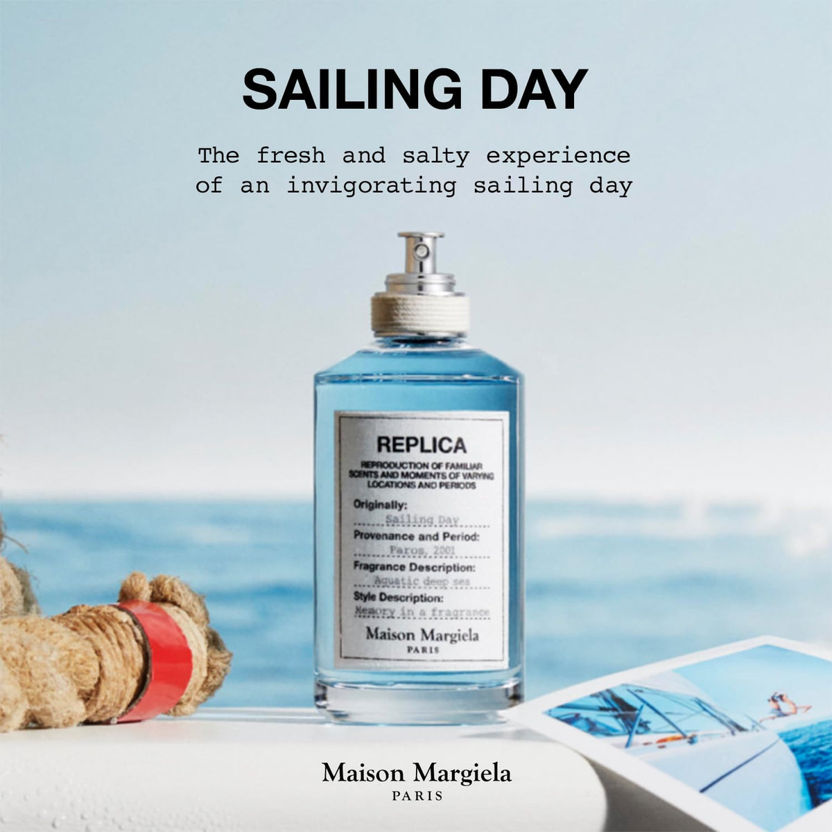 Sea spray visual from Sailing Day evoking a refreshing marine sensation.