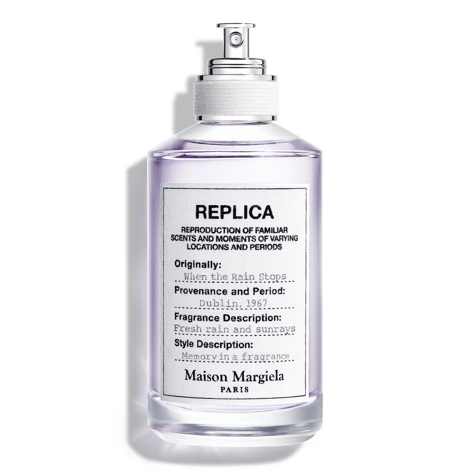 Maison Margiela Replica When the Rain Stops bottle, fresh unisex scent for daily spring freshness