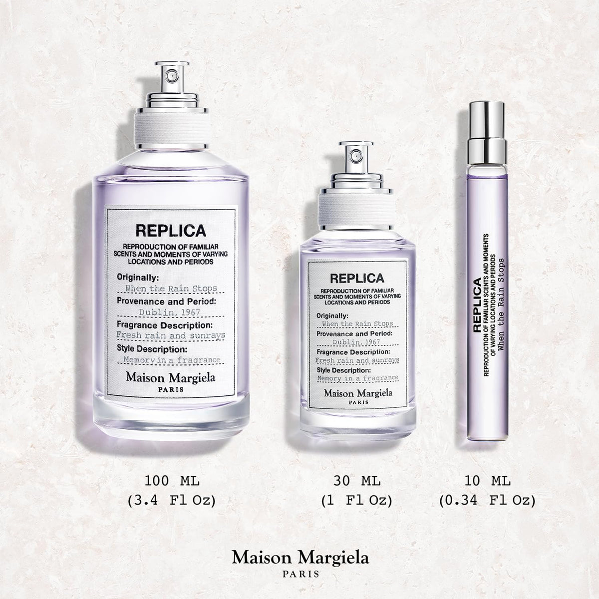 Close-up of spray bottle for When the Rain Stops, easy spritz for everyday wear