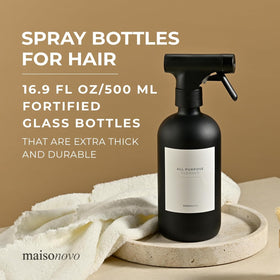 Close-up of the MAISONOVO fine-mist pump for even styling spray