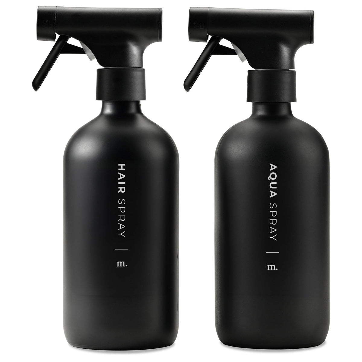 MAISONOVO glass spray bottle 16oz two-pack for salon and home misting