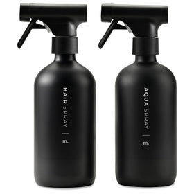 MAISONOVO glass spray bottle 16oz two-pack for salon and home misting