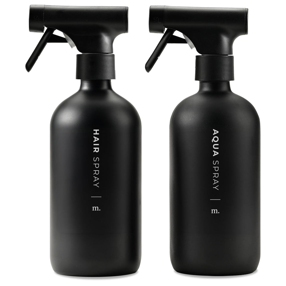 MAISONOVO glass spray bottle 16oz two-pack for salon and home misting