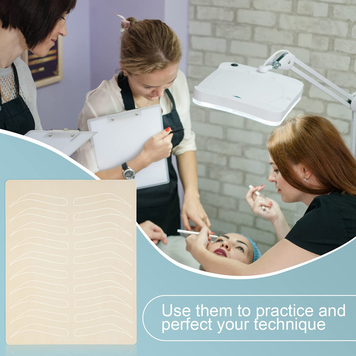 Maitys durable silicone brows practice kit supports repeated training sessions.