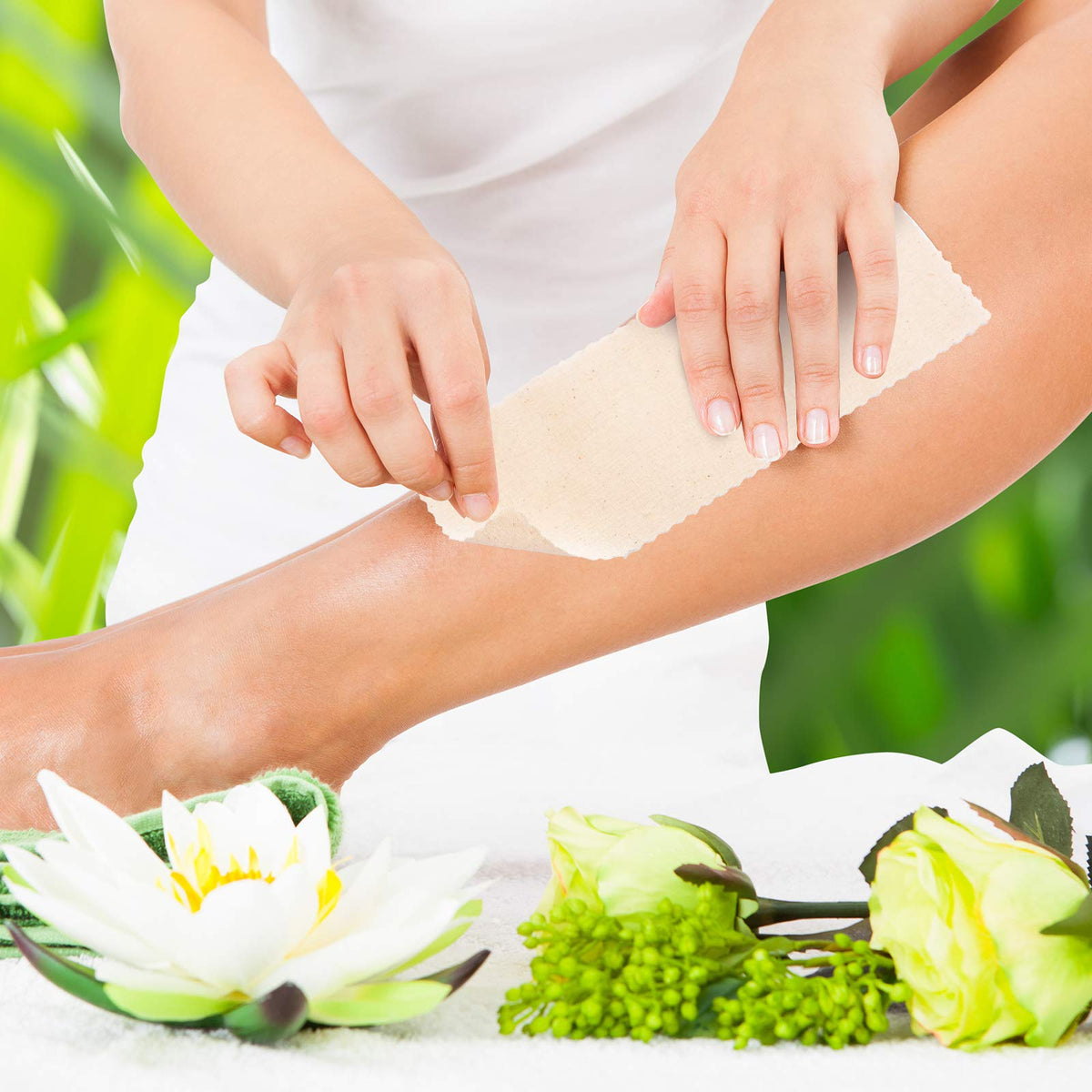 Maitys muslin strips suitable for body waxing on legs arms and back.