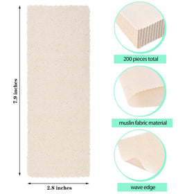 Maitys muslin strips sized 7x20 cm for versatile waxing.
