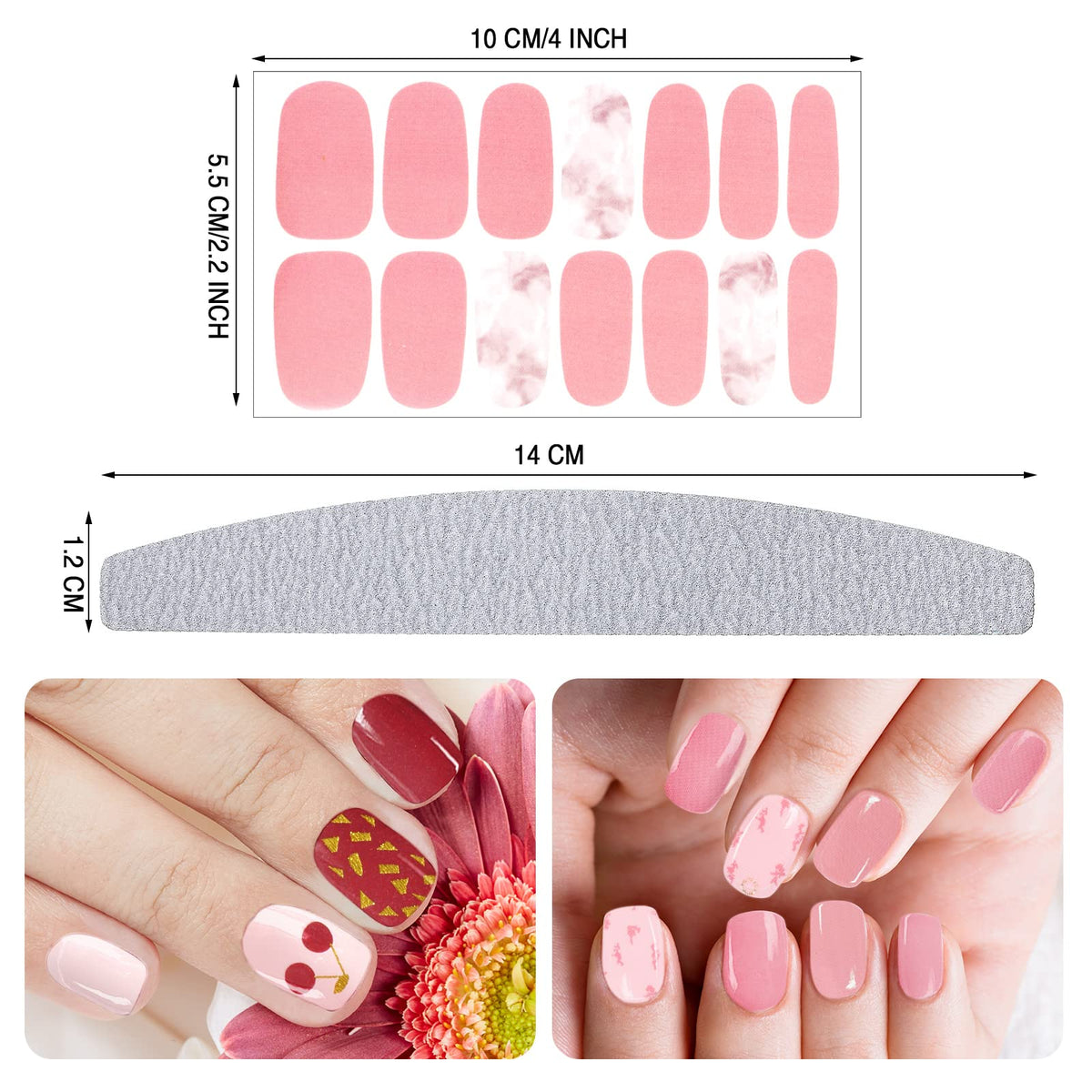 Maitys nail stickers application demo showing quick wear