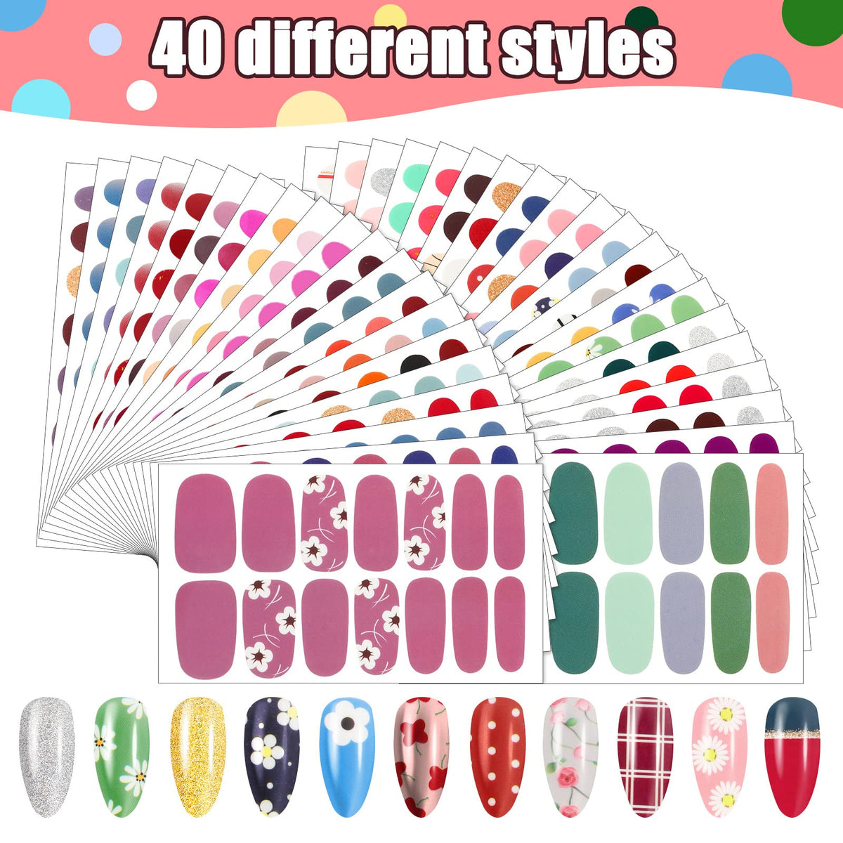 Maitys application step demonstrates easy press-on use and instant color
