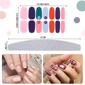 Maitys nail stickers close-up shows vibrant color options for creative designs