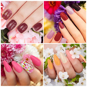 Maitys colorful nail sticker designs suit natural or gel nails