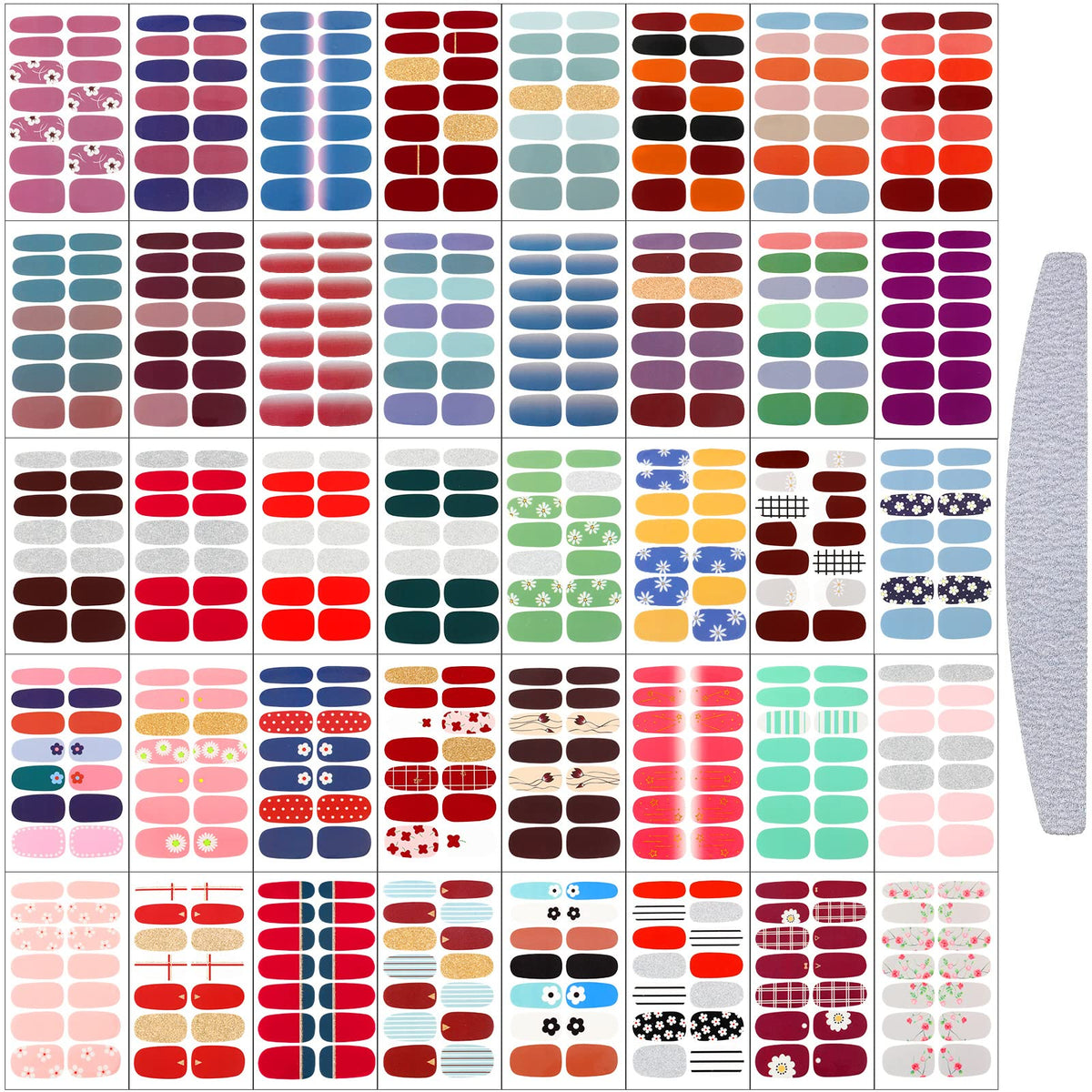Maitys flower-style nail stickers sheet for quick DIY nail art