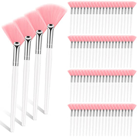 Maitys pink fan mask brush compact for quick at-home masking