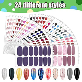 Maitys solid color nail wrap closeup highlighting easy self-adhesive application