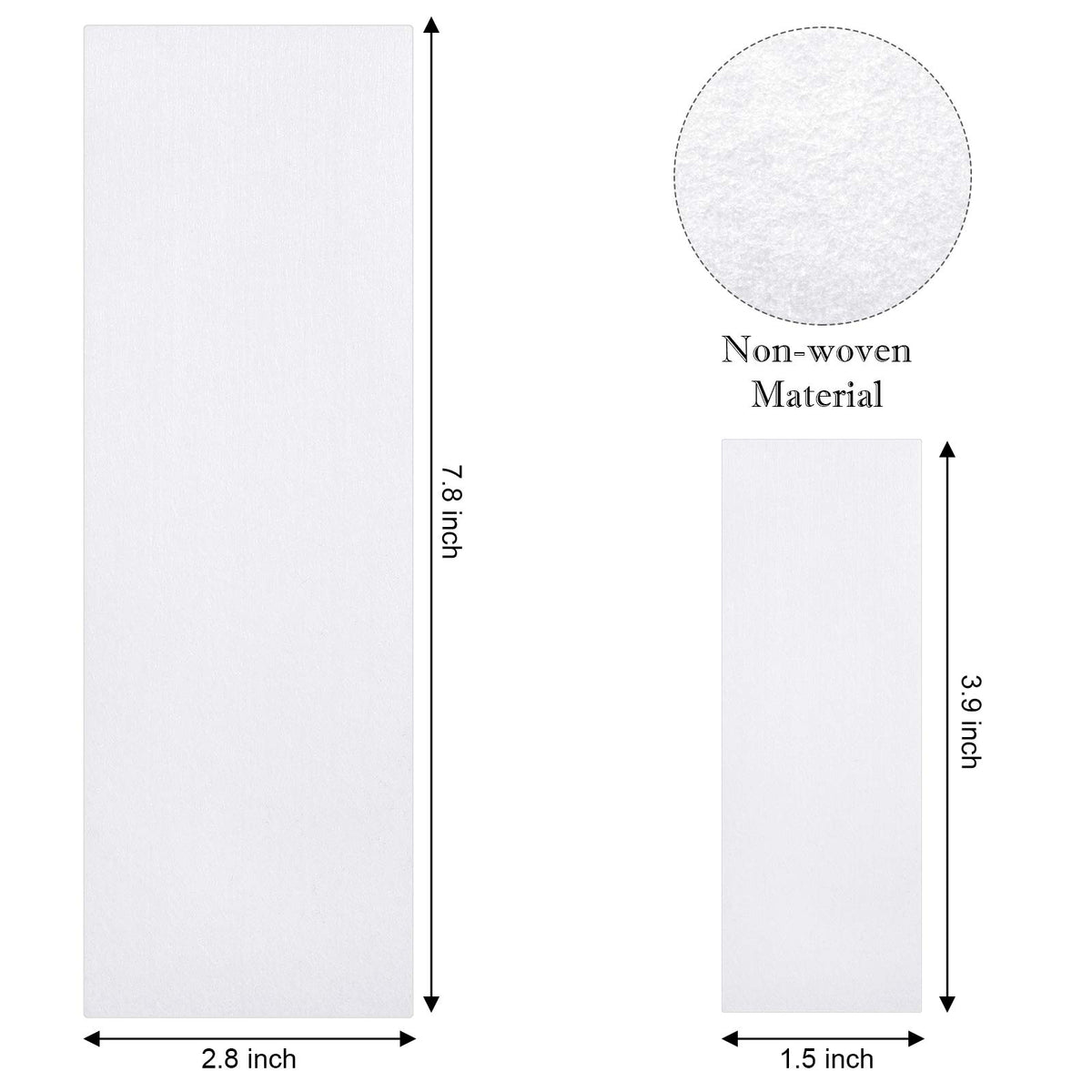 Maitys small 3.8x10cm strips for precise facial waxing