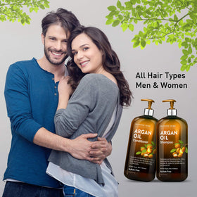 Argan oil ingredients blend representing natural oils for healthy shine.
