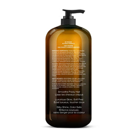 Majestic Pure Avocado Coconut Conditioner shows sulfate-free formula suitable for all hair types.