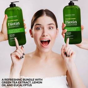 Majestic Pure Ceramide Shampoo lather demonstrates gentle cleansing