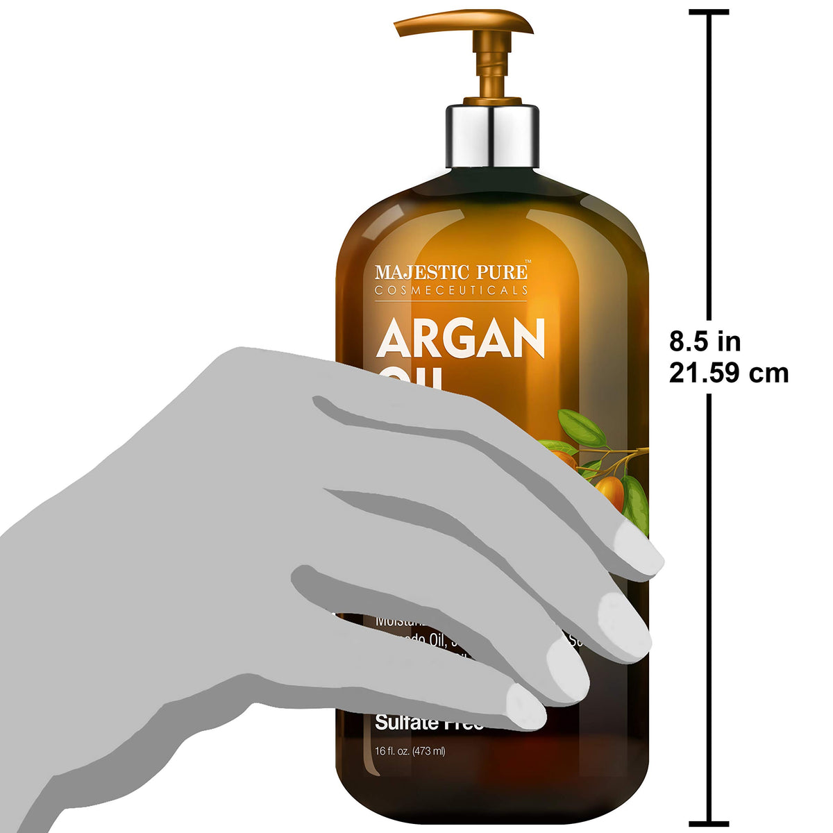 Gift-ready Majestic Pure packaging suitable for hair care enthusiasts.