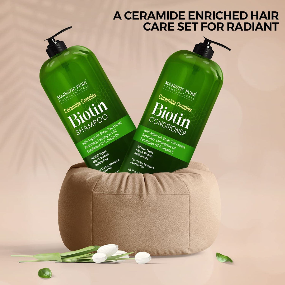 Majestic Pure Green Tea Extract bottle provides antioxidant conditioning