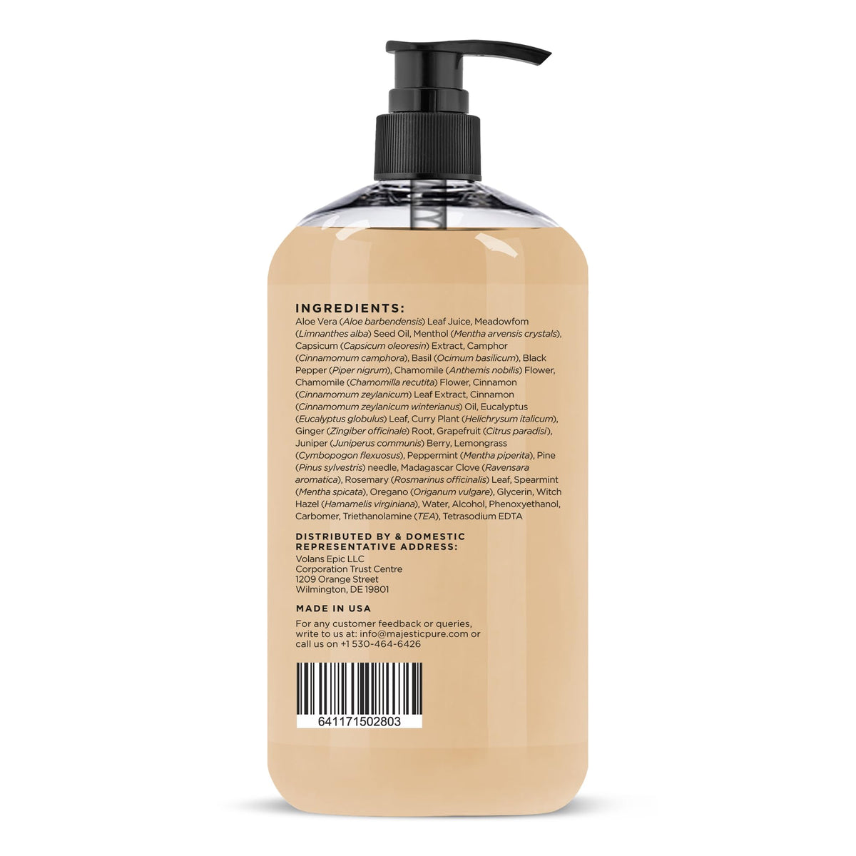 Majestic Pure Hot Cream application on thighs for targeted use and hydration.