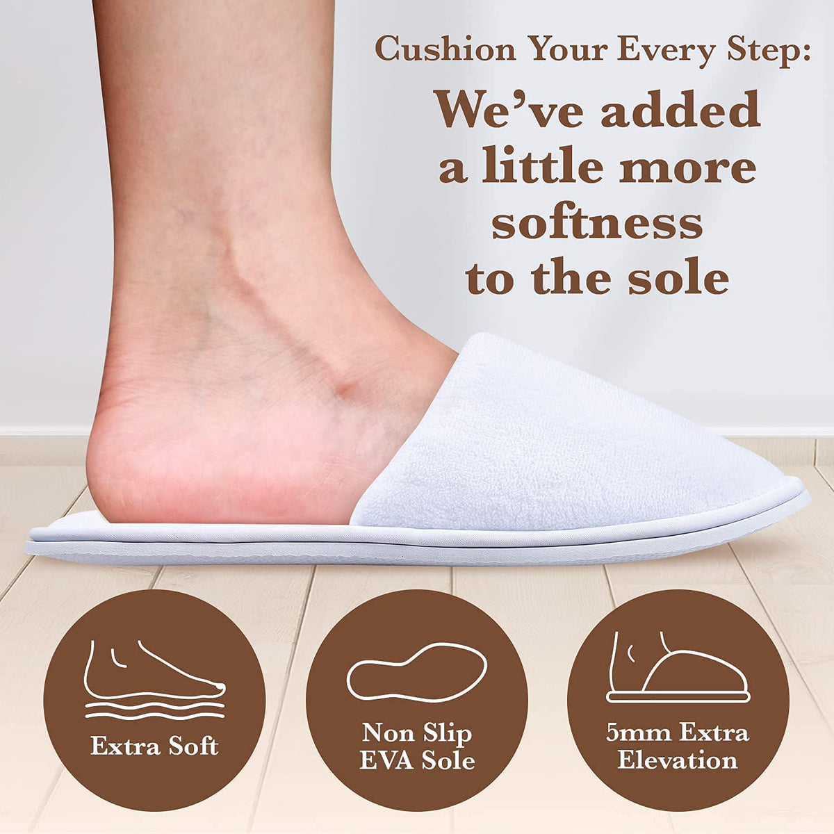 MAJI Simply Joyous hotel spa use slippers for guests