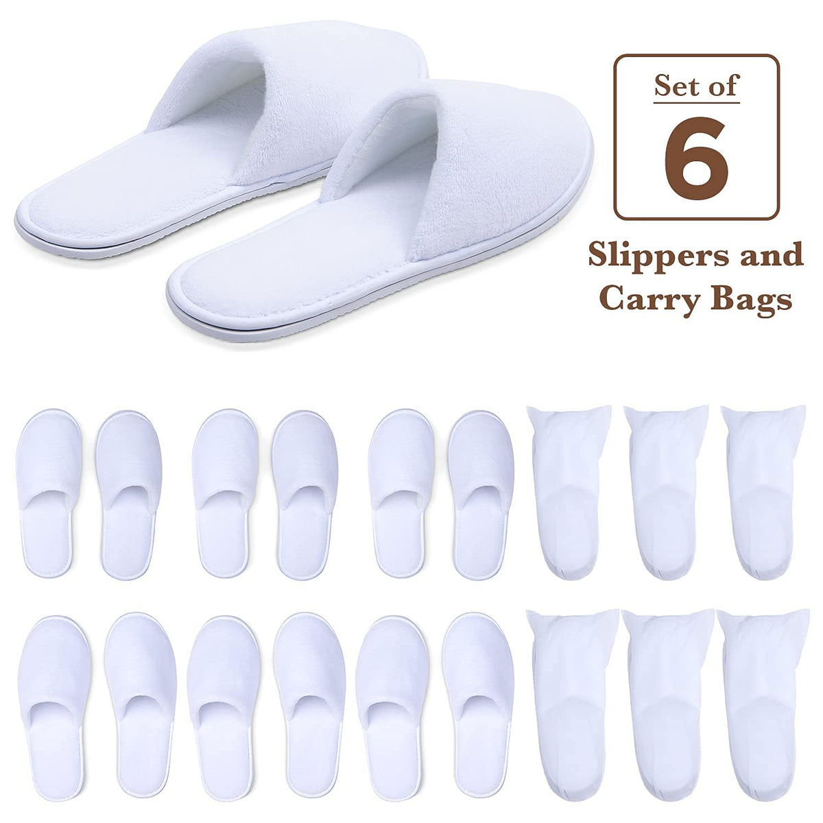 MAJI Simply Joyous individually wrapped slippers stay clean for hotel stays