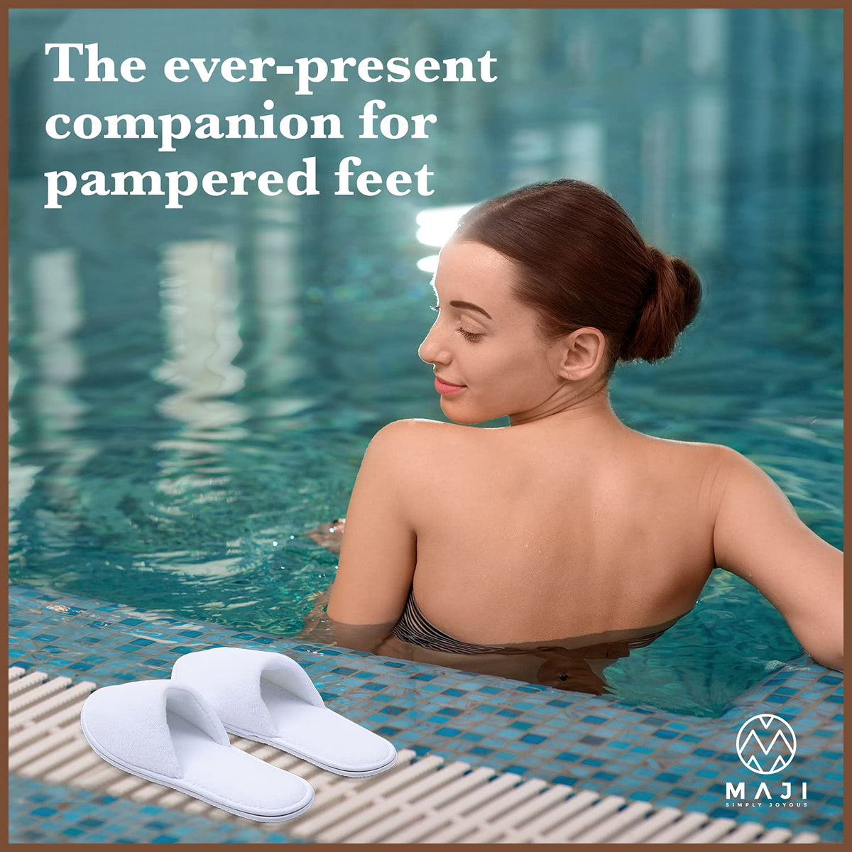 MAJI Simply Joyous memory-foam comfort slippers for premium feel
