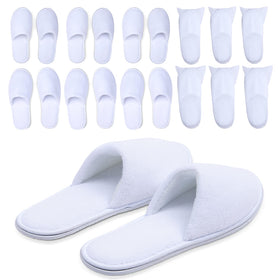 MAJI Simply Joyous white spa slippers with memory foam comfort for lounging