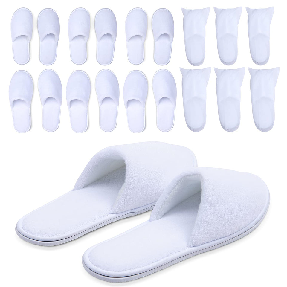 MAJI Simply Joyous white spa slippers with memory foam comfort for lounging