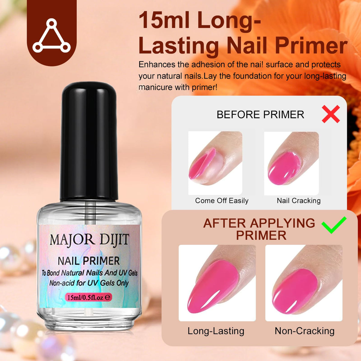 Major Dijit acrylic liquid, base, top coats, and primer for smooth, durable finishes.