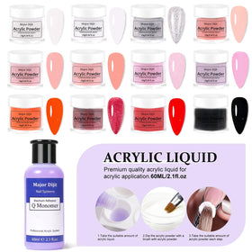 Major Dijit nail file and glitter pack for precise shaping and stylish accents.