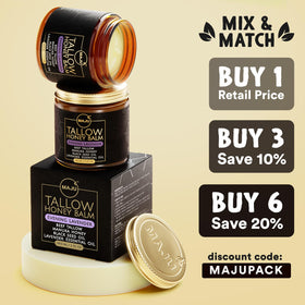 MAJU Tallow Honey Balm suitable for face and body hydration
