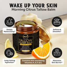 MAJU Balm being applied on hand to show easy daily use.