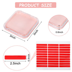 MAKALONE transparent display box showing clear visibility for nail art organization.