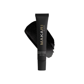 Makari Black Lip Butter Balm application showing a smooth glide for daily lip care