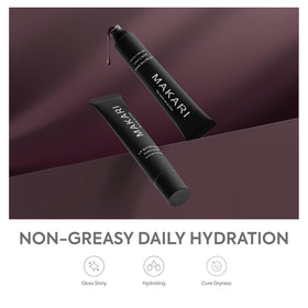 Makari Black Lip Butter Balm non-sticky formula provides light, comfortable wear