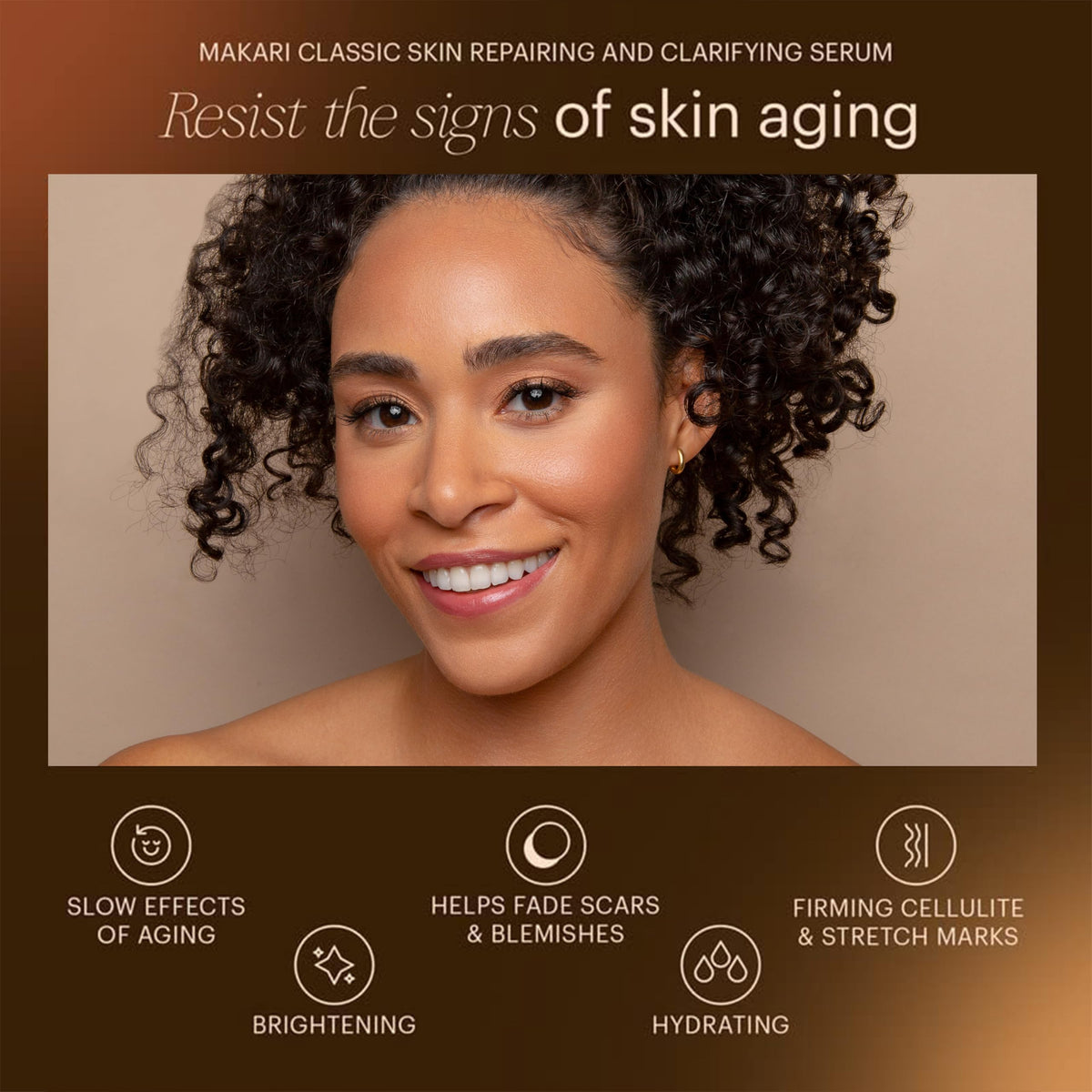 Makari Classic Serum with grape and mimosa extracts highlights botanical blend for smooth-looking skin