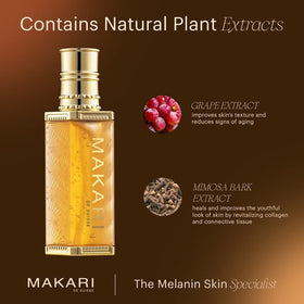 Makari Classic Serum texture close-up emphasizes lightweight hydration