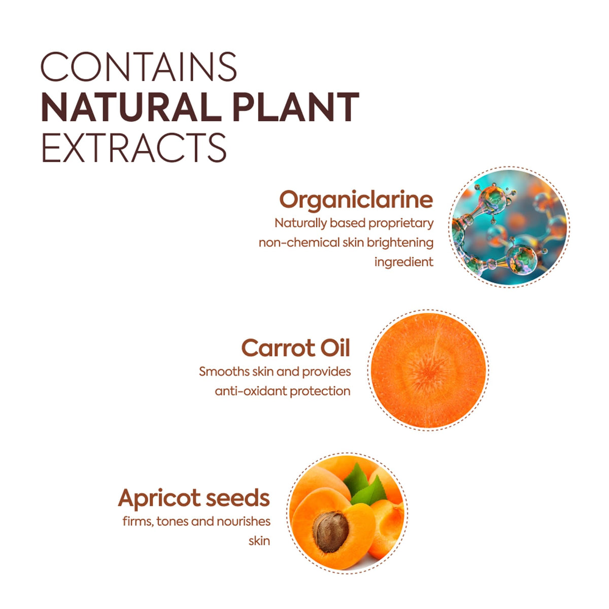 MAKARI soap ingredient carrot oil promotes antioxidant protection for skin