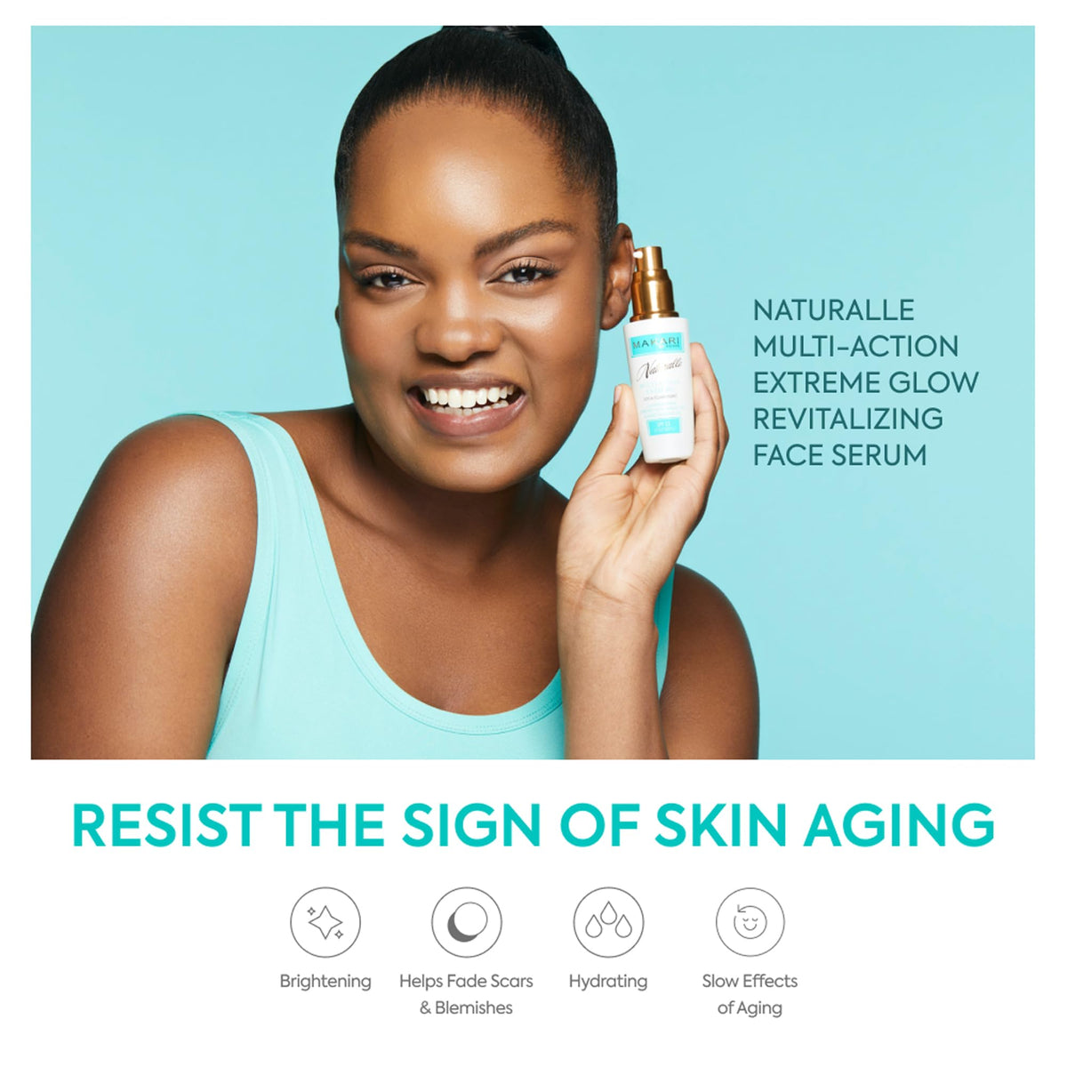 Makari Naturalle almond oil illustration suggesting soothing relief for itchy skin