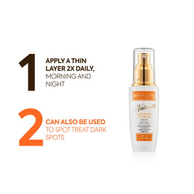Makari Naturalle Carotonic Serum SPF15 label on packaging communicates daytime protection.