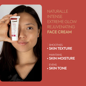 Makari Naturalle Intense Brightening texture close-up shows creamy consistency.