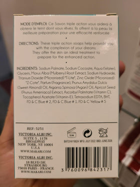 Makari Naturalle soap results preview of even-toned complexion.