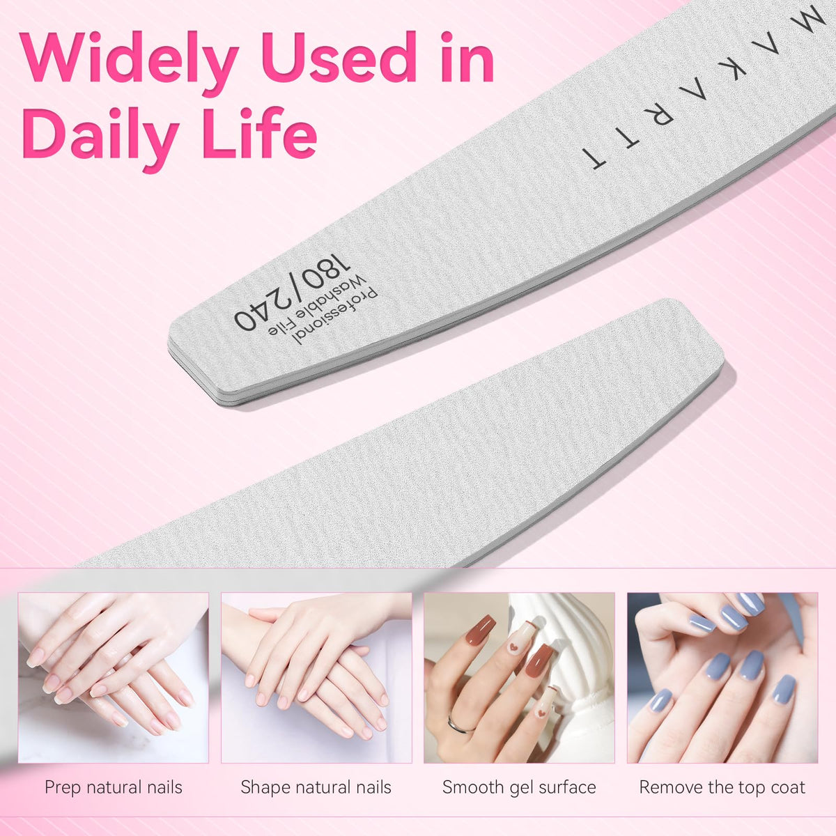 Makartt 20-pack nail file set suits home and salon use with reliable performance