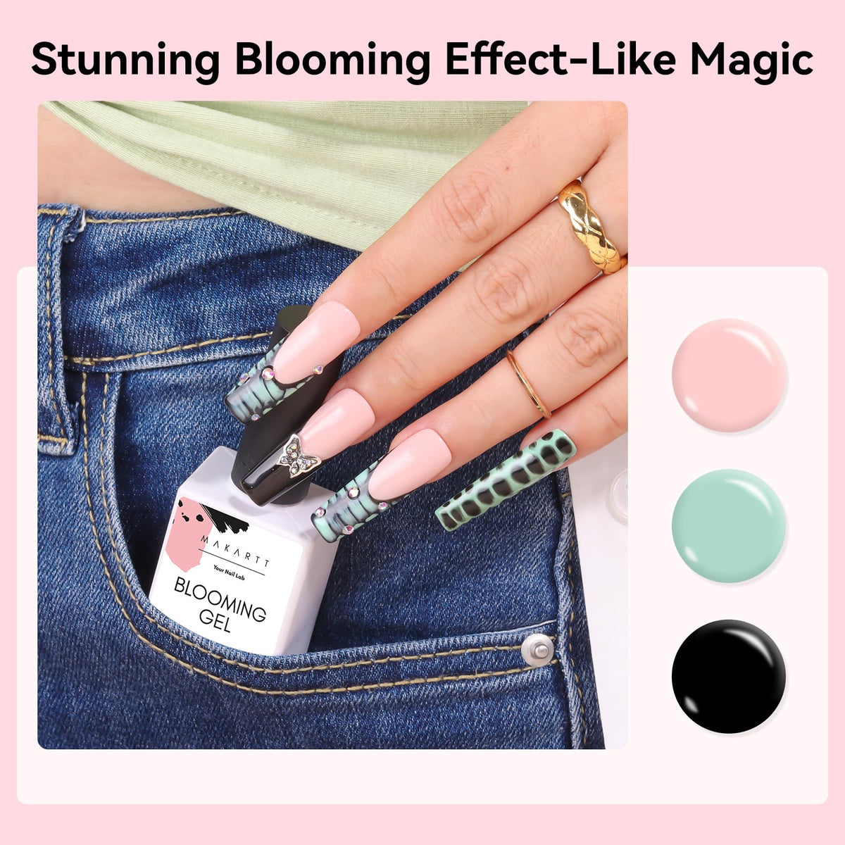 Makartt Blooming Gel-Gradient designs enable smooth color transitions.