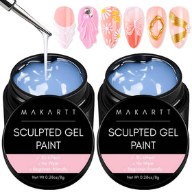 Makartt clear 3D nail gel for sculpting with precise lines