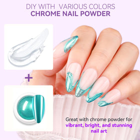 Makartt clear 3D nail gel sculpting in action