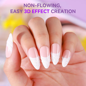 Makartt color gel and 3D gel nail art combo for design variety