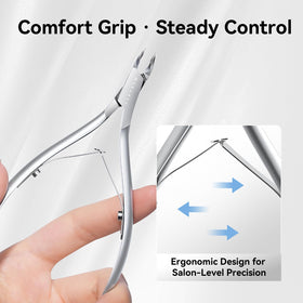 Makartt 20-degree angled jaw improves visibility for accurate cuts.